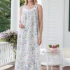 Eileen West Red Clover Cotton Lawn Nightgown