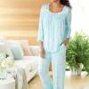 Eileen West Stretch Modal Floral Pajamas