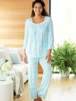 Eileen West Stretch Modal Floral Pajamas