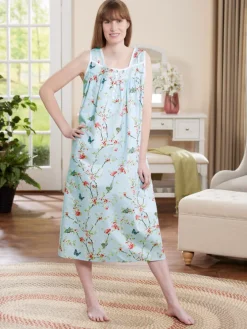 Ella Simone Classic Portuguese Percale Cotton Nightgown