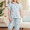 Ella Simone Classic Portuguese Percale Cotton Pajama Set
