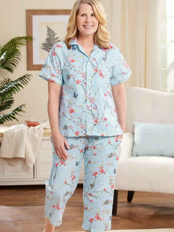 Ella Simone Classic Portuguese Percale Cotton Pajama Set