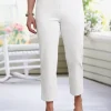 Ella Simone Cotton Terry Denim Flex Crop Jeans