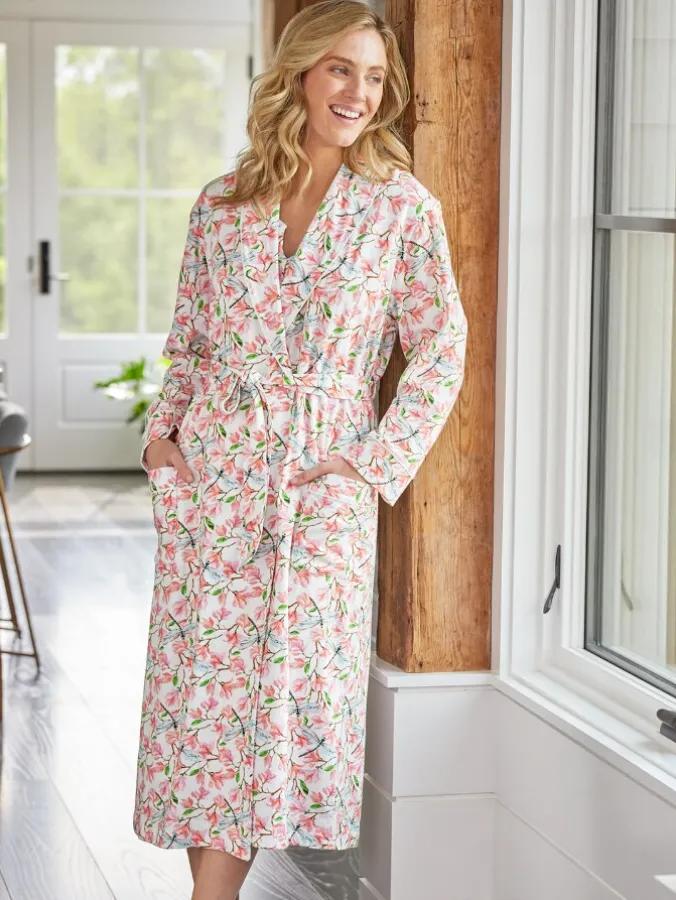Ella Simone Daydreams Cotton Knit Wrap Robe