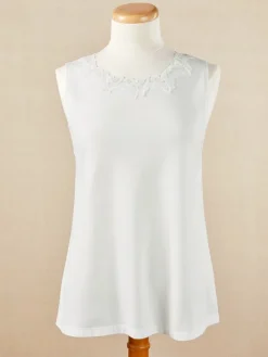 Ella Simone Double-Lace Cotton Modal Camisole