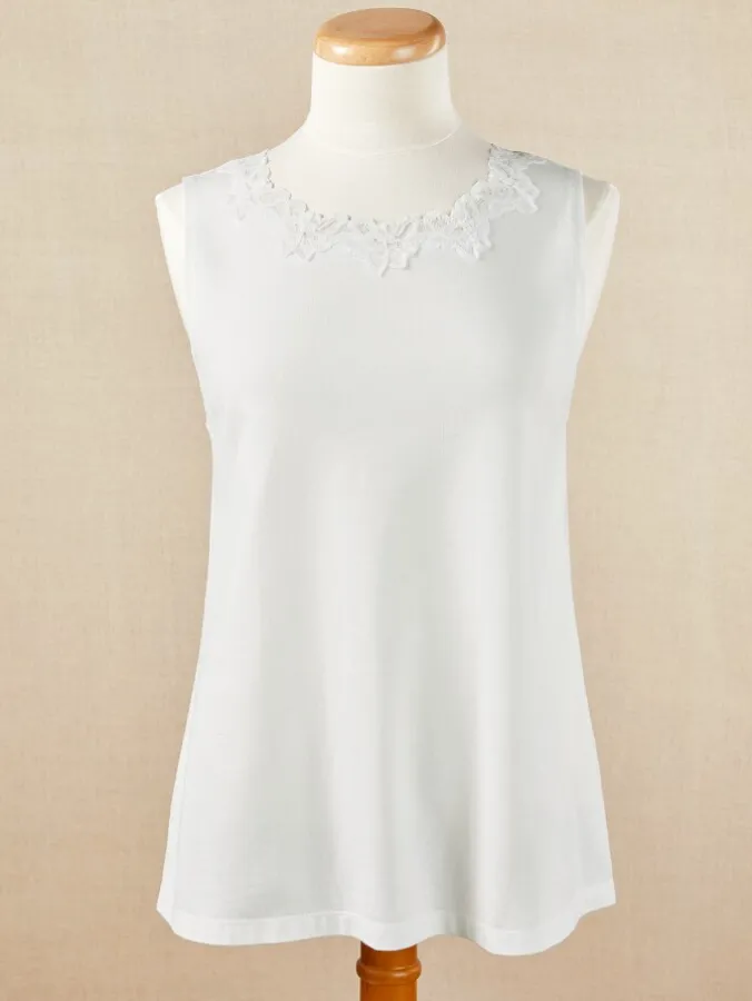 Ella Simone Double-Lace Cotton Modal Camisole