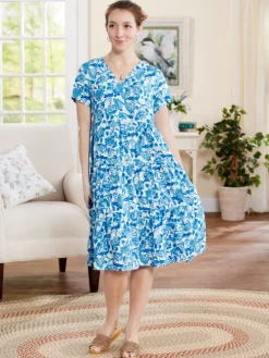 Ella Simone Floral Tiered Dress