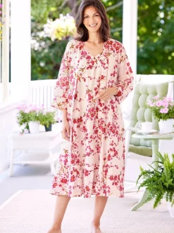 Ella Simone Hummingbird Cotton Lawn Wrap Robe
