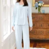 Ella Simone Regency Lace Cotton Modal Pajamas