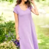 Ella Simone Slub Knit A-Line Dress