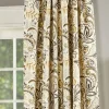Emerson Paisley Lined Rod Pocket Curtains
