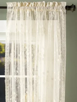Enchanted Gardens Lace Rod Pocket Panel by Country Curtains®