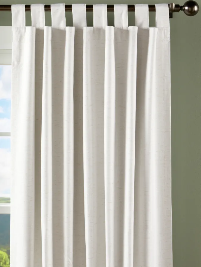 Energy-Efficient Lined Blackout Tab Top Patio Curtains