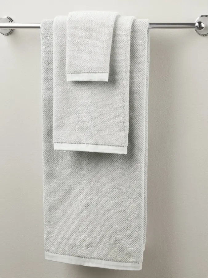 Essential Light Gray Cotton Open-Stock Bath Towel Collection