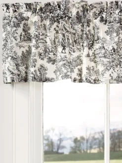 Essex Toile Rod Pocket Tailored Valance by Country Curtains®