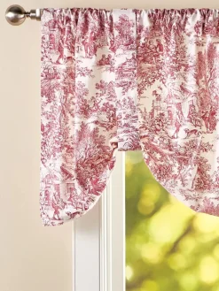Essex Toile Rod Pocket Tie-Up Valance by Country Curtains®
