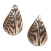 Etched Scallop Stud Earrings
