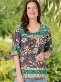 Everbloom Muumuu Tunic Top