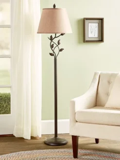 Everlasting Leaves Antique Bronze Floor Lamp