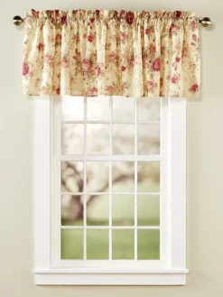 Everlasting Rose Lined Rod Pocket Valance