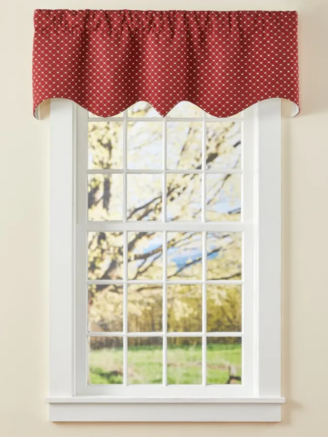 Everly Embroidered Rod Pocket Regal Valance