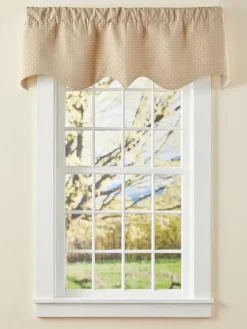 Everly Embroidered Rod Pocket Regal Valance