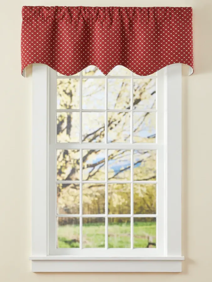 Everly Embroidered Rod Pocket Regal Valance