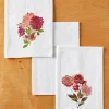 Falling Flowers Flour Sack Cotton Kitchen Towel Set