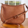 Faux Leather Crossbody Bag With Dual Straps