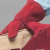 Fireplace and Utility Heat-Resistant Suede Safety Gloves