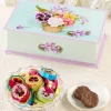Floral Basket Tin With Foiled Milk Chocolates