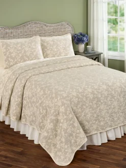 Floral Blossoms Reversible Coverlet or Pillow Sham