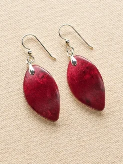 Forest Dreams Mini Leaf Wood Drop Earrings