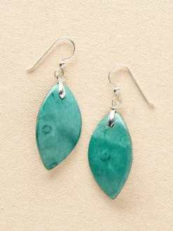 Forest Dreams Mini Leaf Wood Drop Earrings