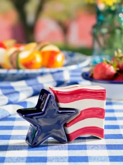 Freedom Flag Salt and Pepper Shaker Set