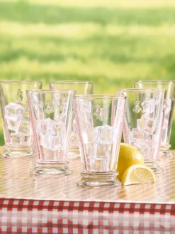 French Bee Iced Tea Glass, Set of 6