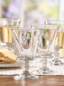 French Bee Wine Glass, Set of 4
