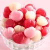 French Heart-Shaped Fruit-Filled Hard Candy, 1 Pound Bag