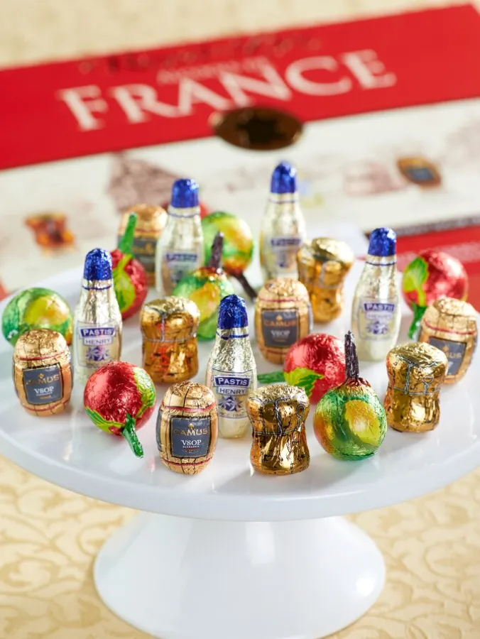 French Liqueur Filled Chocolate Bottles