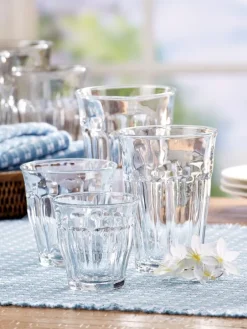 French Picardie Tumbler 6-Glass Set, In 4 Sizes