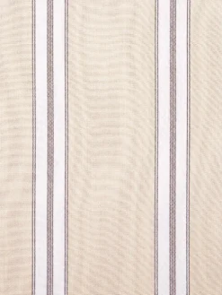 French Ticking Rod Pocket Insert Valance