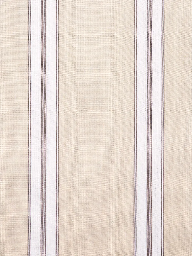 French Ticking Rod Pocket Insert Valance