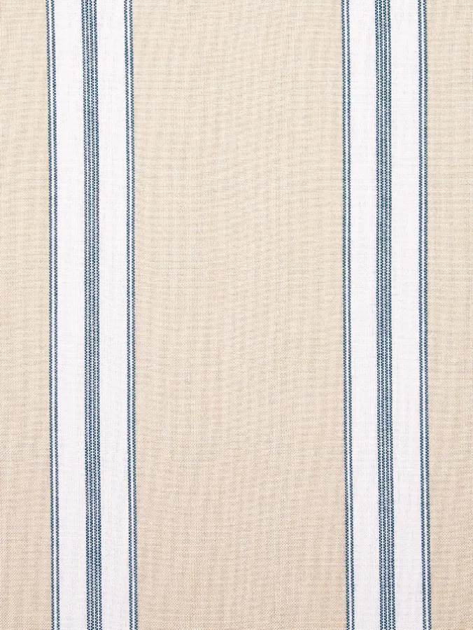 French Ticking Rod Pocket Insert Valance