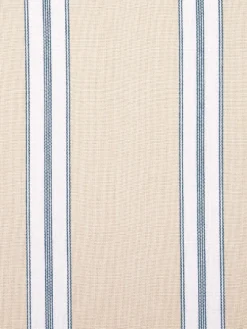 French Ticking Rod Pocket Swag Pair