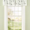 Fresh Floral Rod Pocket Scalloped Valance