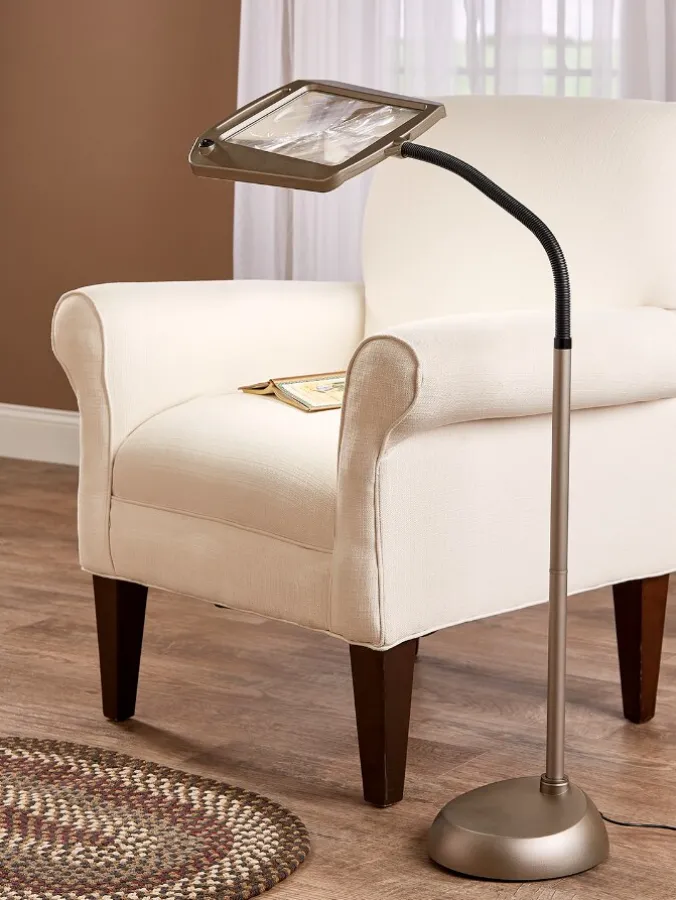 Full-Page Magnifier Floor Lamp