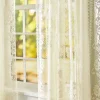 Garden Rose Lace Rod Pocket Panel