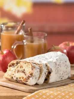 German Apple and Marzipan Stollen