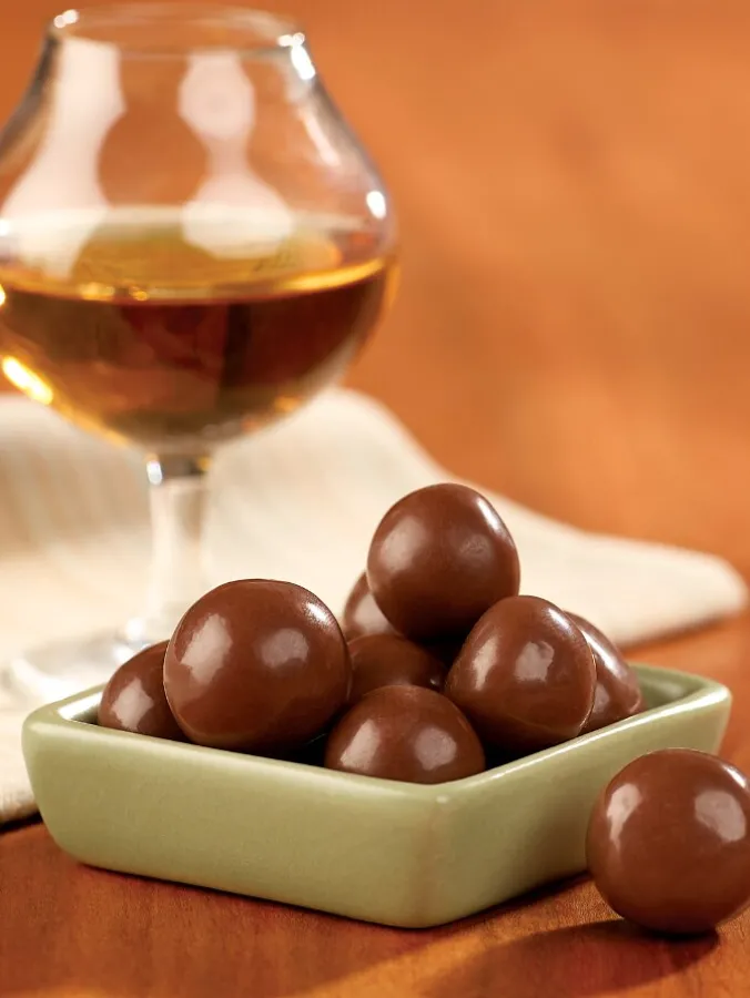 German Cognac Milk Chocolate Cordials, 10 Ounce Bag