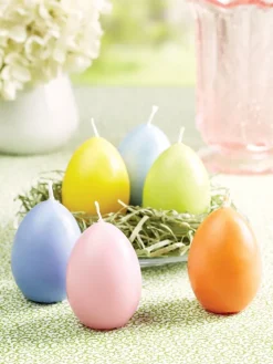 German Easter Egg Candle, 6 Candles